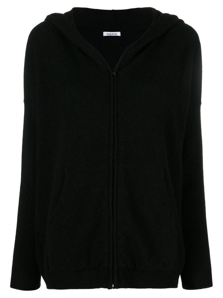 P.A.R.O.S.H. zipped hoodie - Black