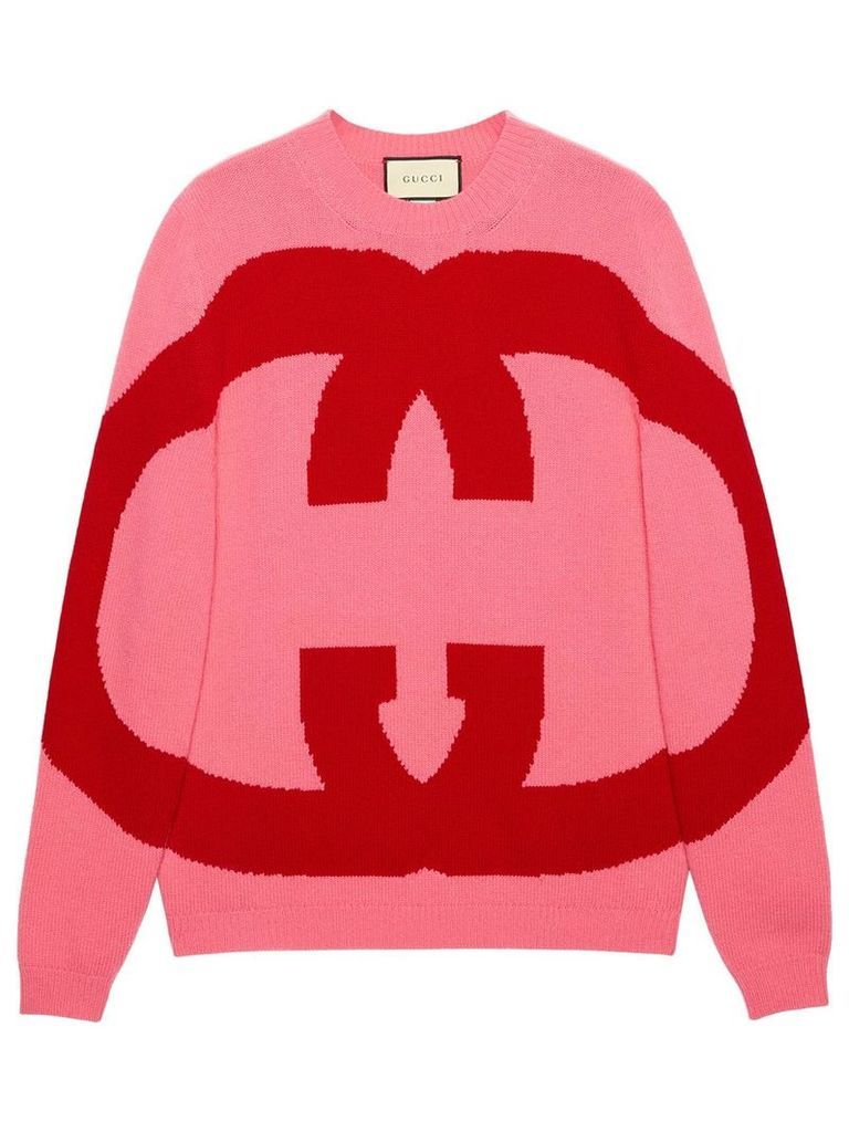 Gucci Wool sweater with Interlocking G - PINK