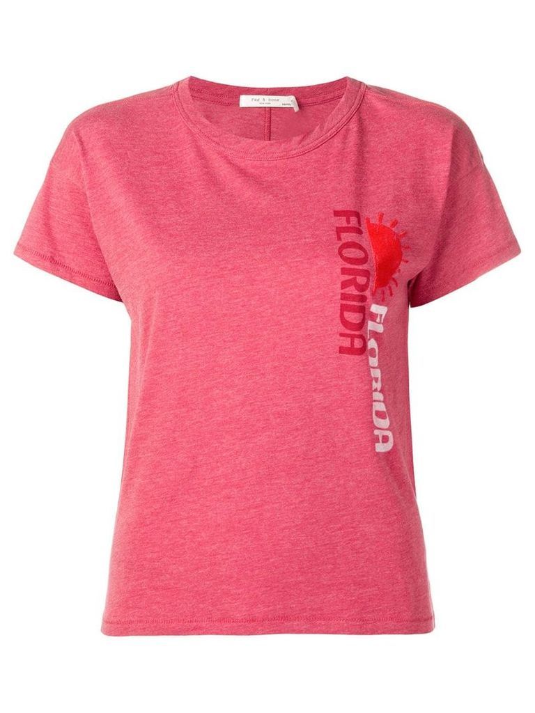 Rag & Bone Florida print T-shirt - Red