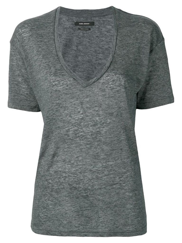 Isabel Marant deep v-neck T-shirt - Grey