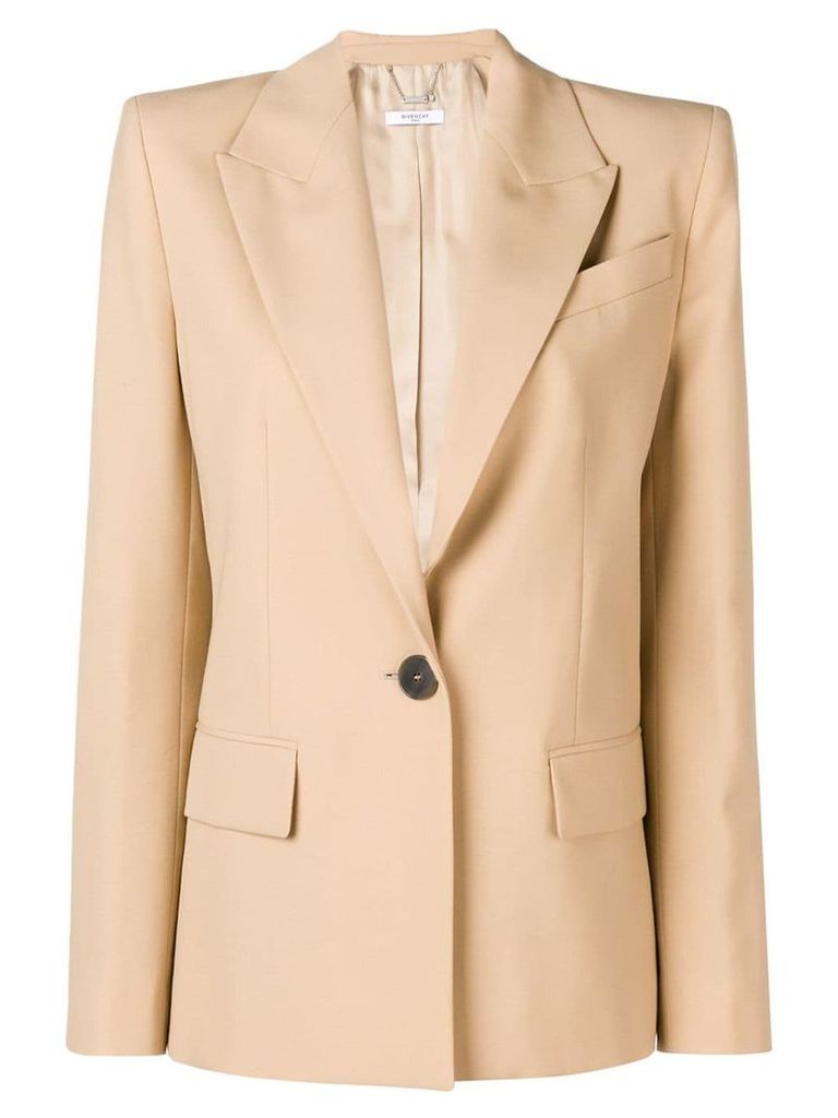 Givenchy front buttoned blazer - NEUTRALS