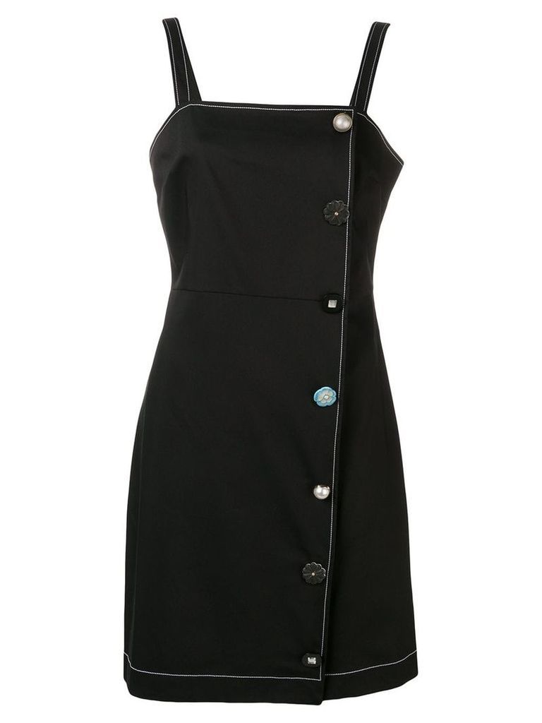 Vivetta button embellished dress - Black