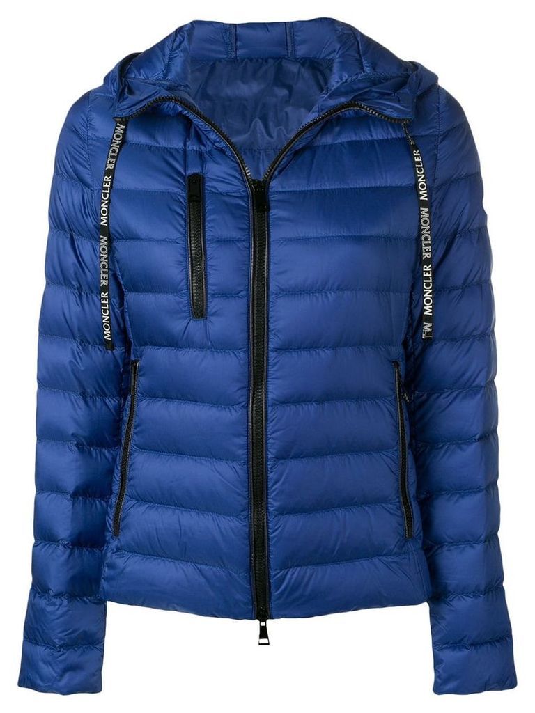 Moncler hooded padded jacket - Blue