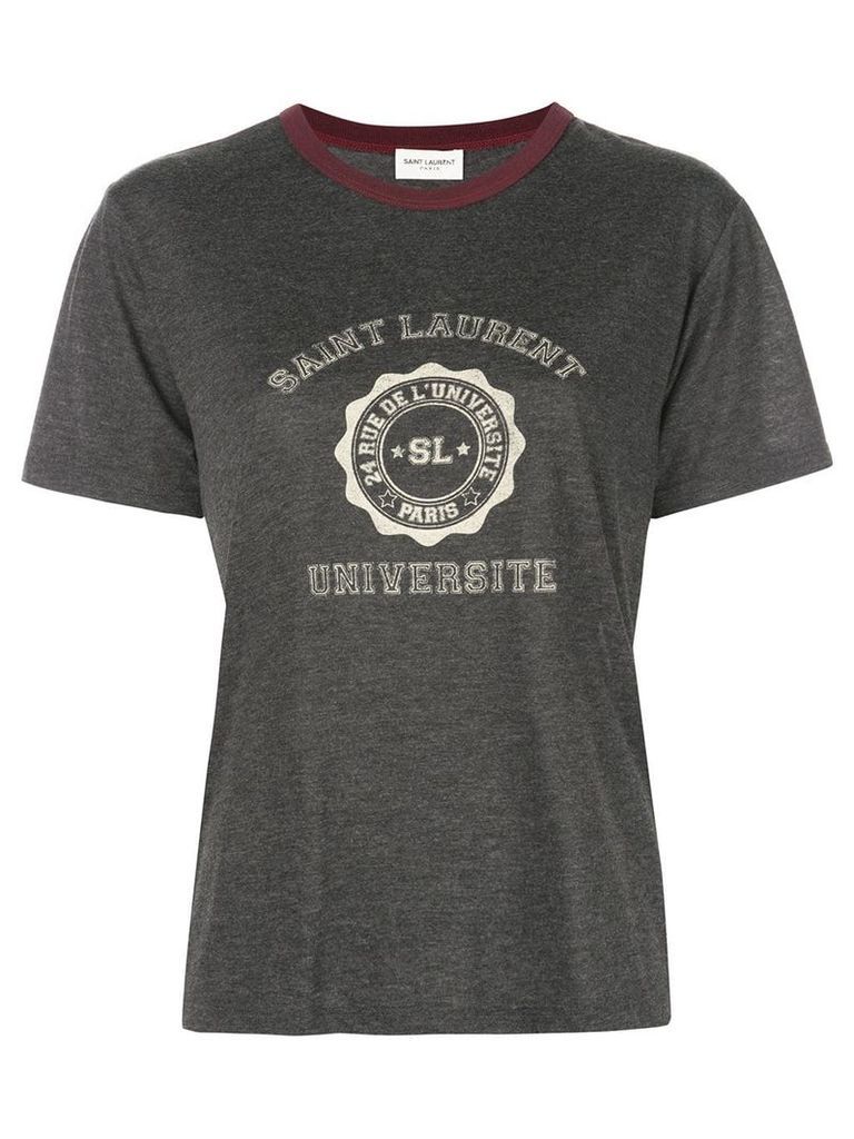 Saint Laurent graphic print T-shirt - Grey