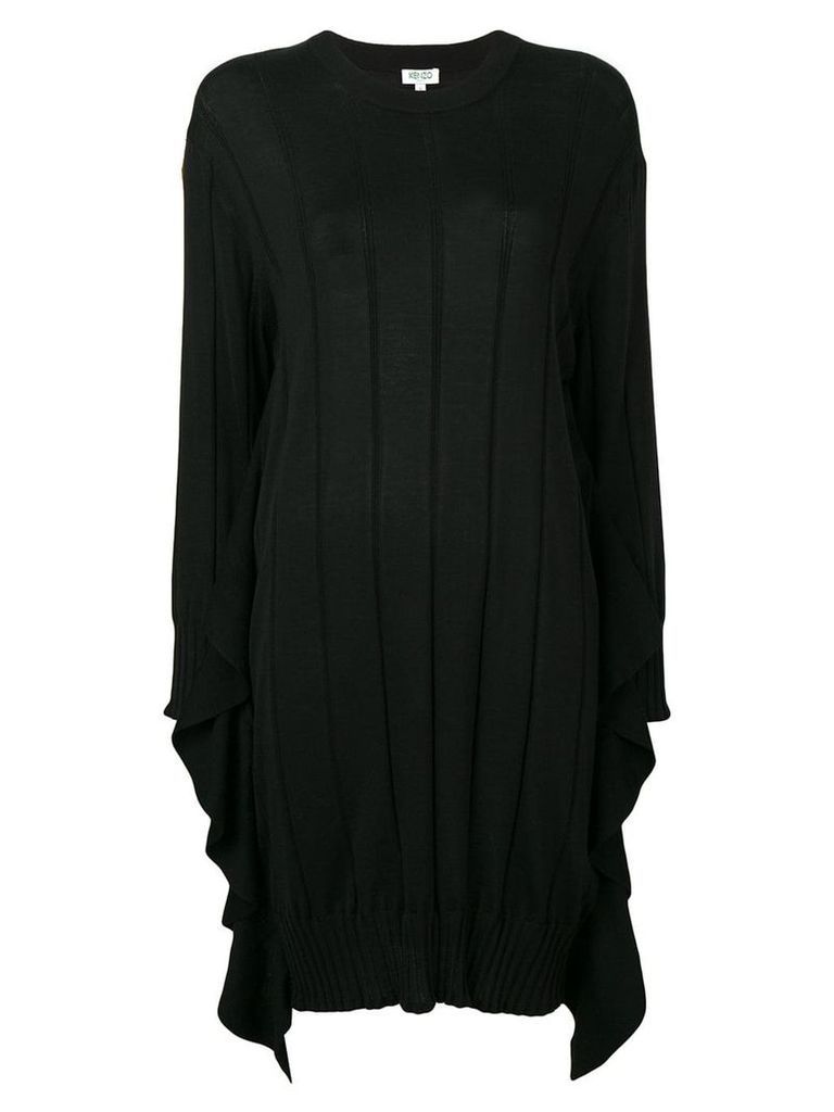 Kenzo pleated knit dress - Black