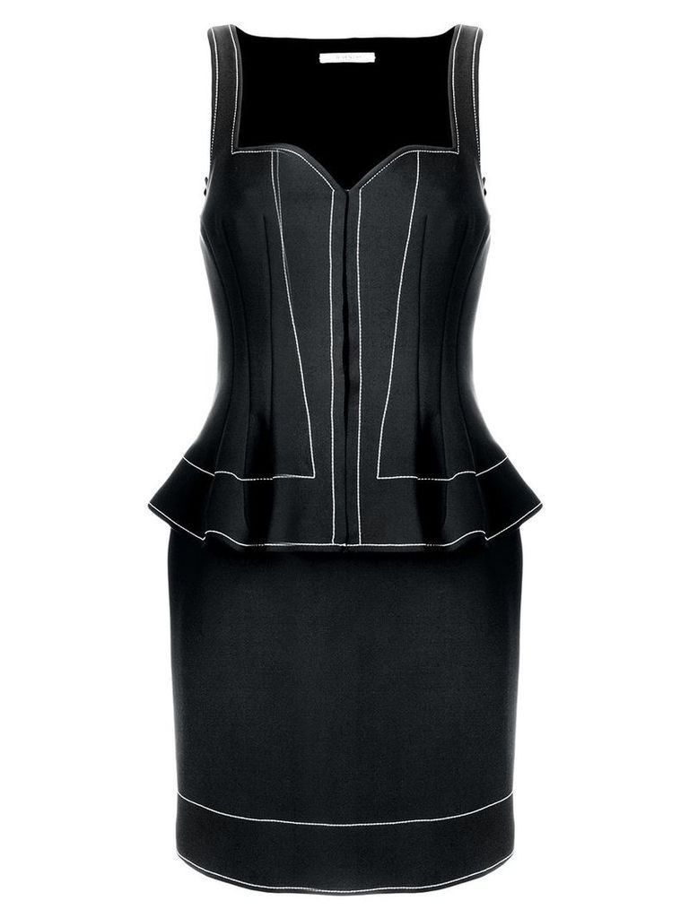Givenchy peplum waist fitted dress - Black