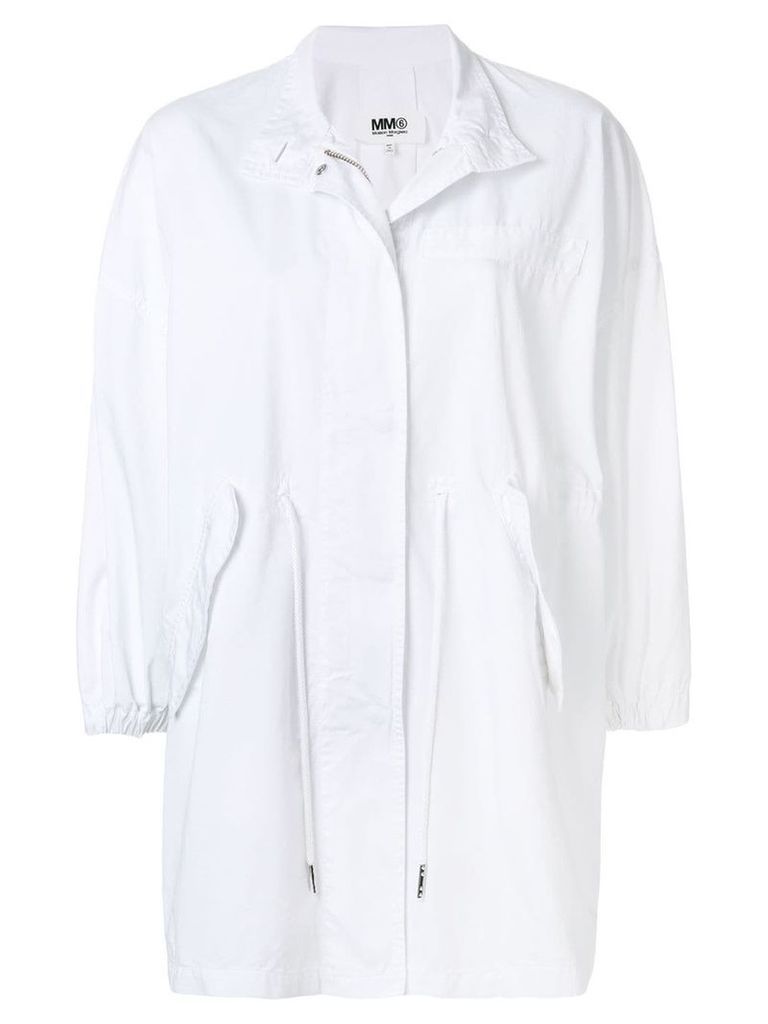 MM6 Maison Margiela oversized parka coat - White
