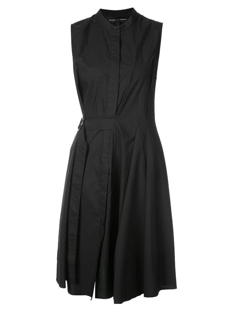 Proenza Schouler Cotton Wrap Dress - Black