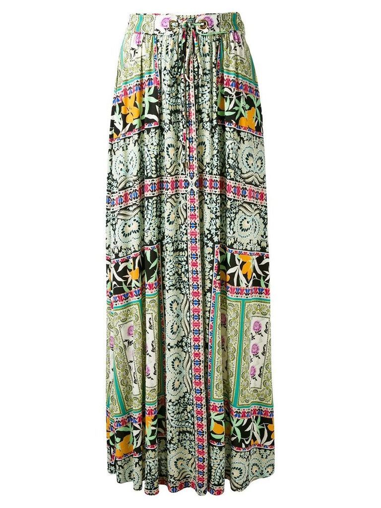 Etro floral print pleated skirt - Multicolour