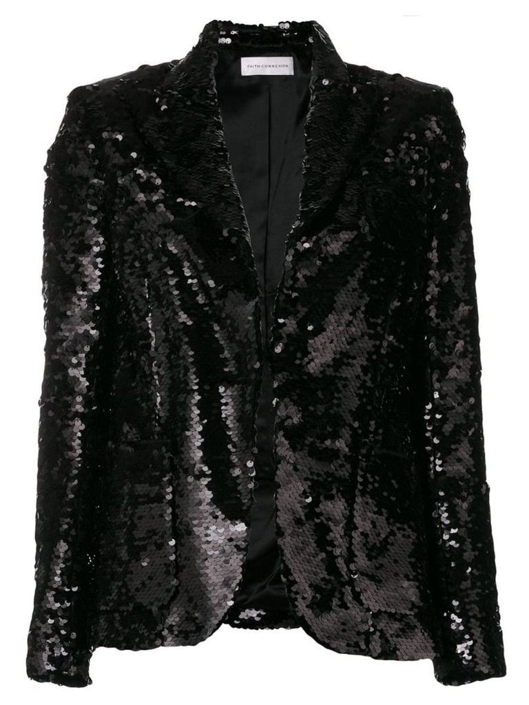 Faith Connexion sequin embellished blazer - Black