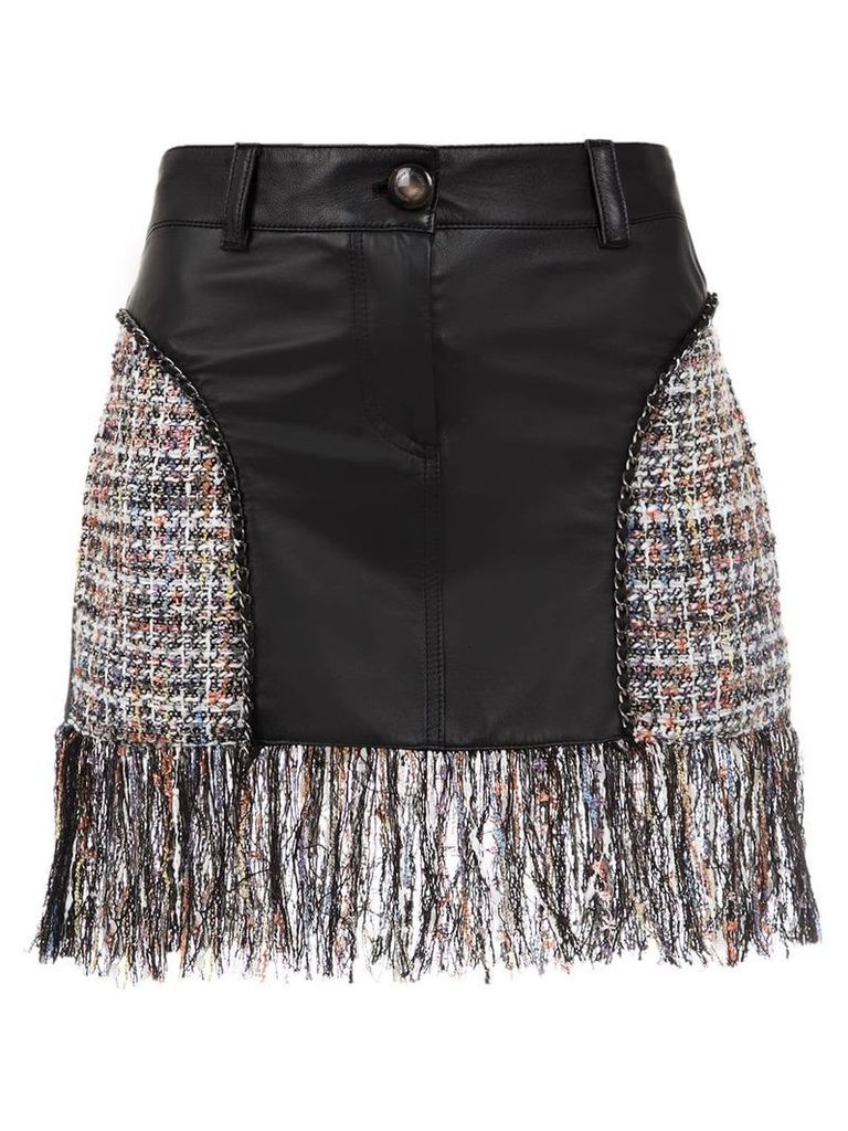 Andrea Bogosian skirt with fringes - Black