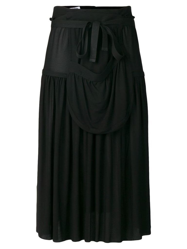 JW Anderson hoop skirt with sporran pocket - Black