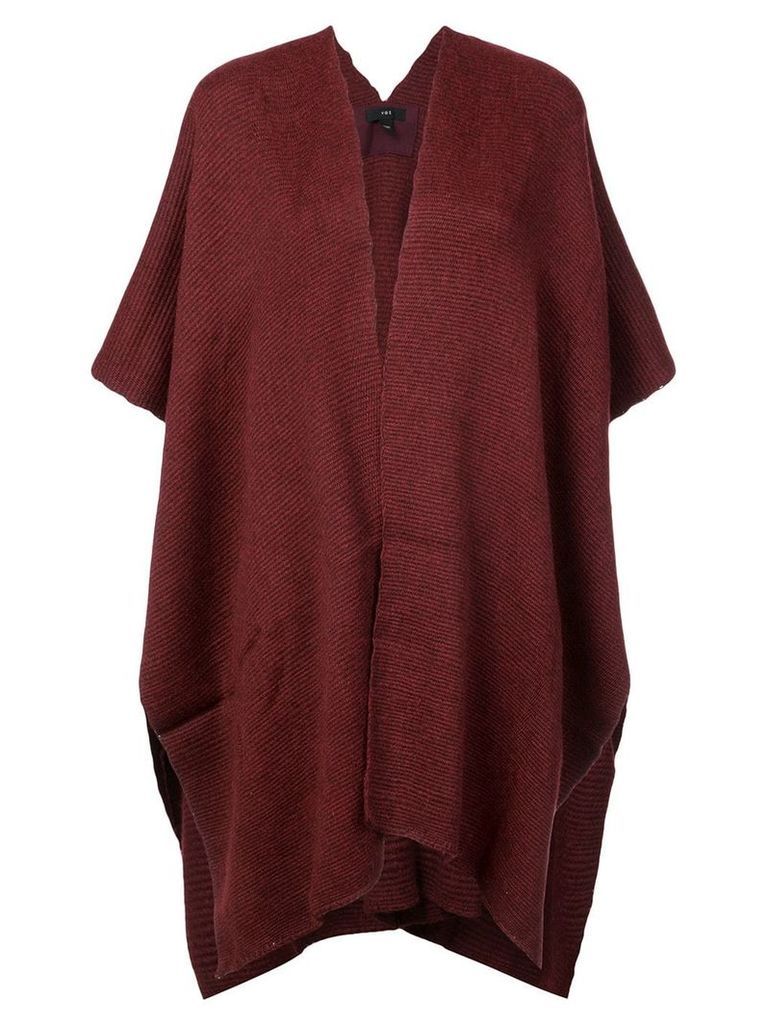 Voz hand-woven Poncho - Red