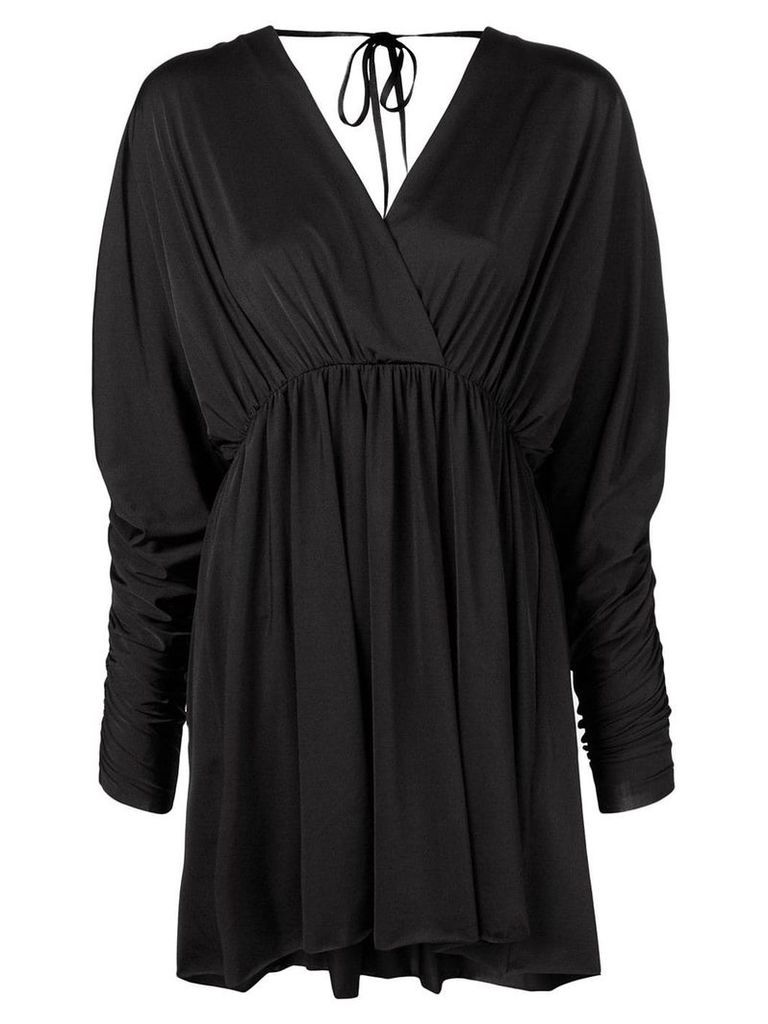 Fisico mini V-neck dress - Black