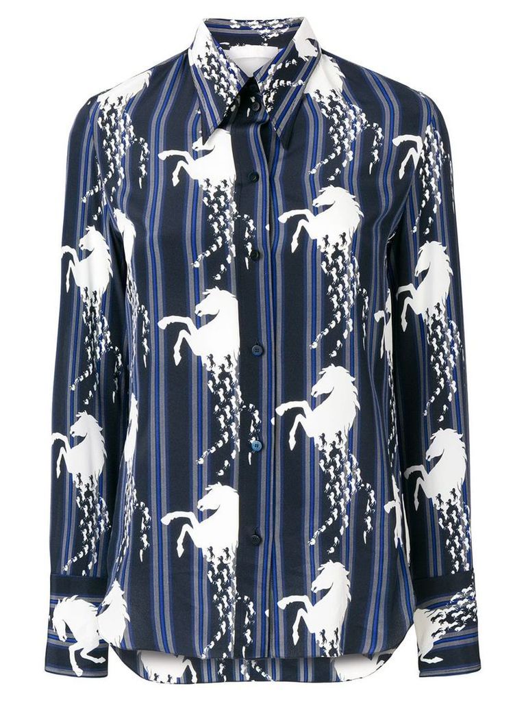 Chloé horse-print shirt - Blue
