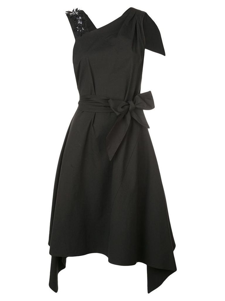 Josie Natori belted dress - Black