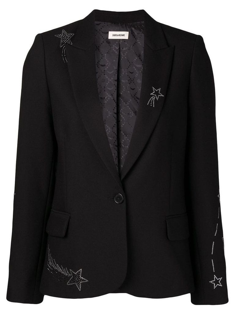Zadig & Voltaire star embellished blazer - Black