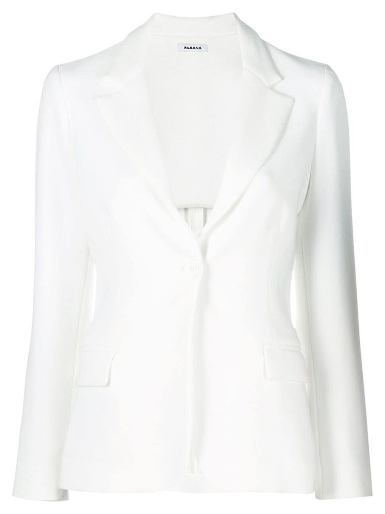 P.A.R.O.S.H. fitted blazer - White
