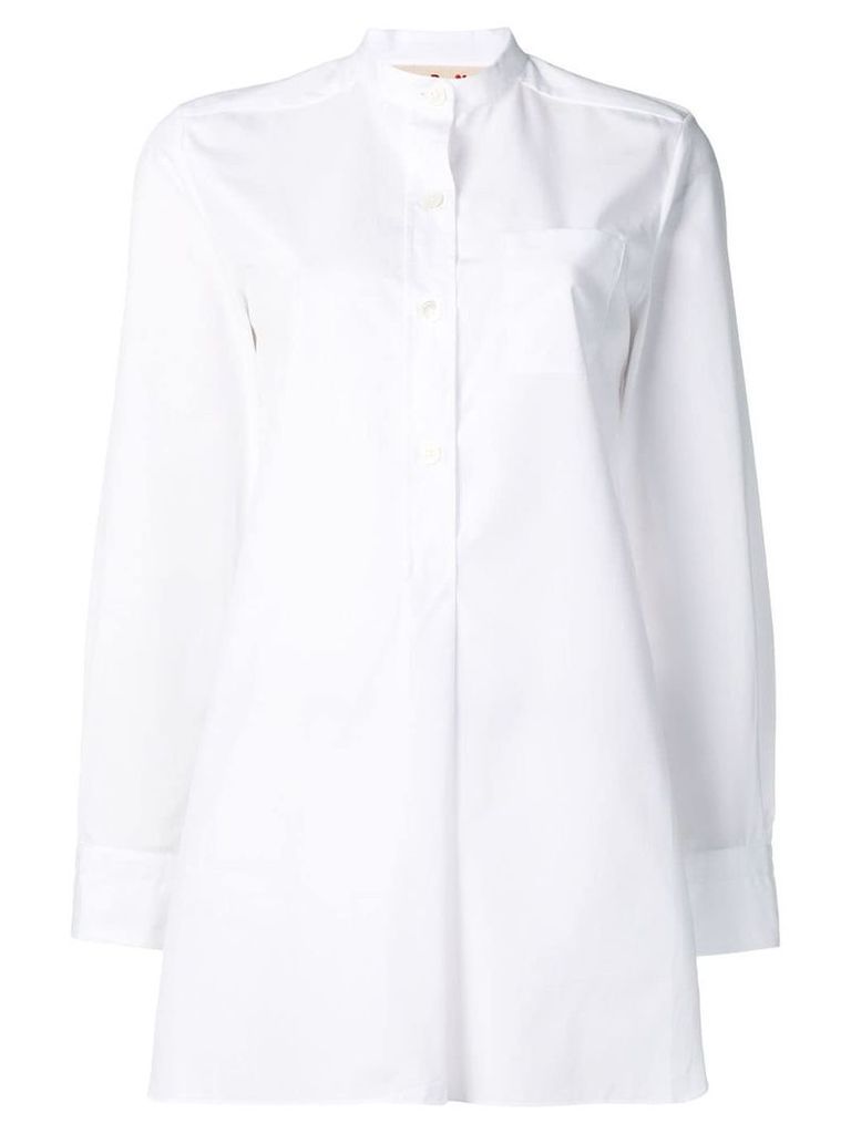 Marni oversized long-sleeve shirt - White