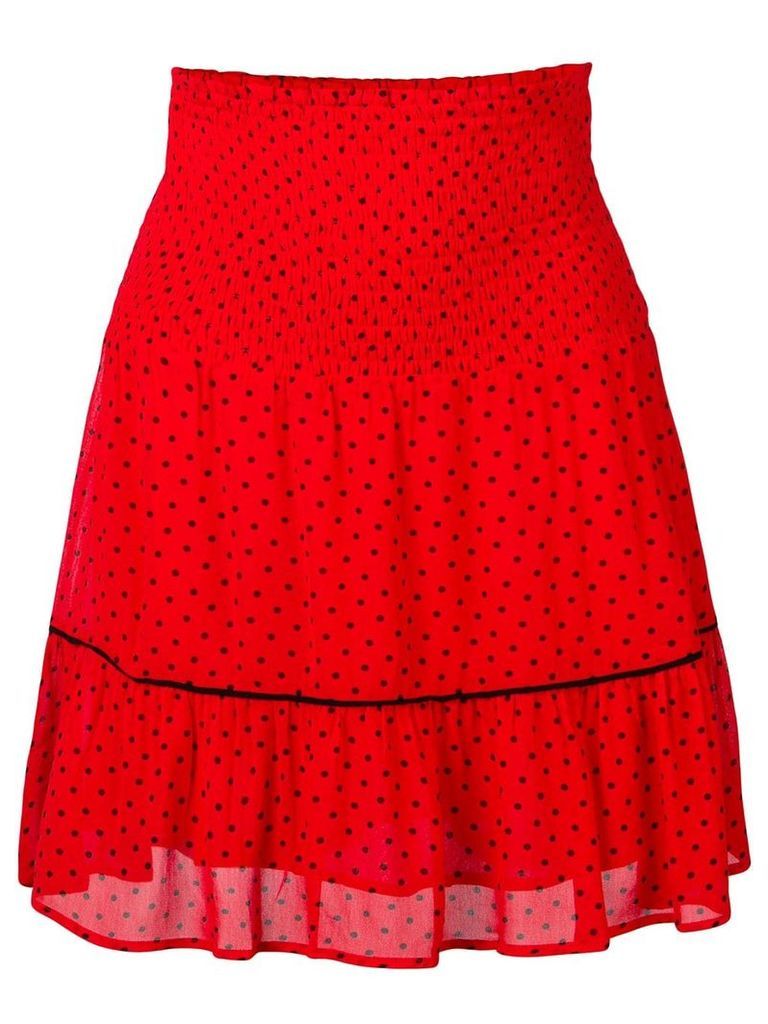 Ganni Mullin georgette skirt - Red