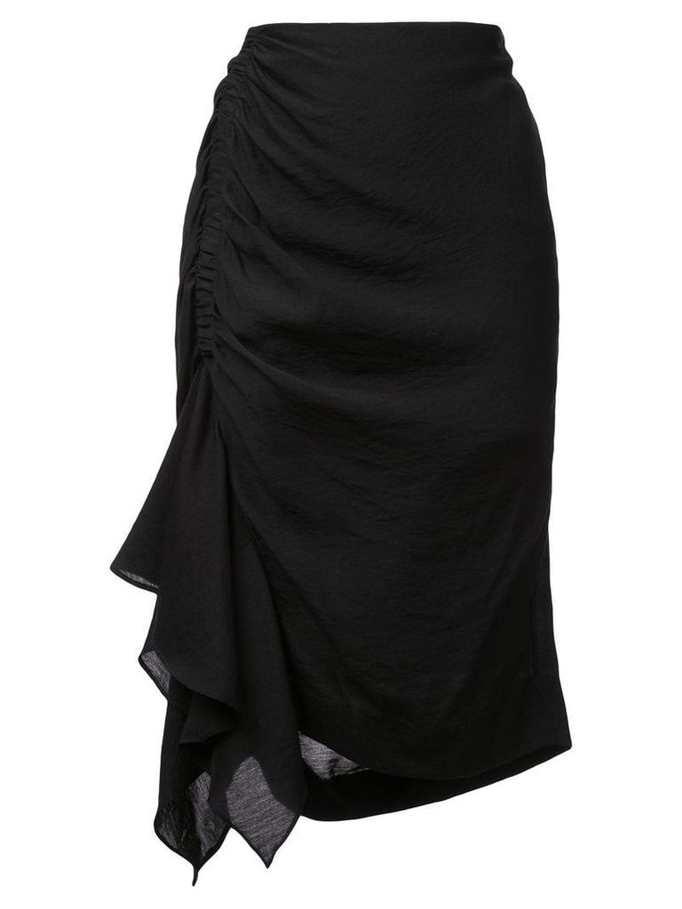 Josie Natori asymmetric mini skirt - Black