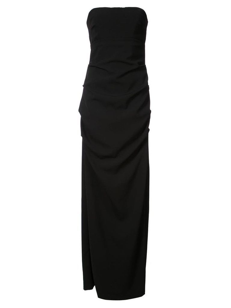 Nicole Miller Felicity strapless gown - Black