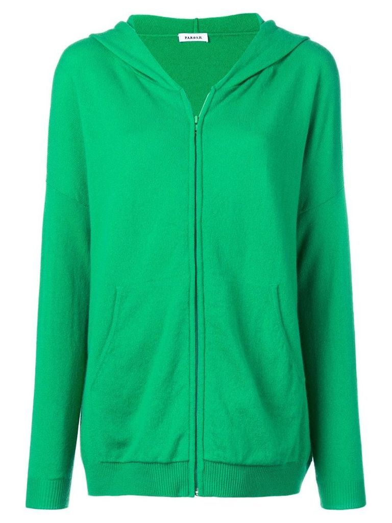 P.A.R.O.S.H. zipped hoodie - Green