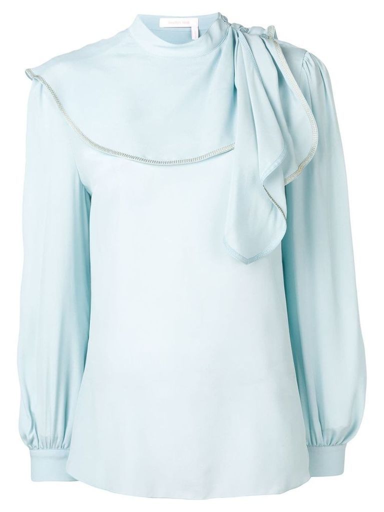 See By Chloé draped detail blouse - Blue