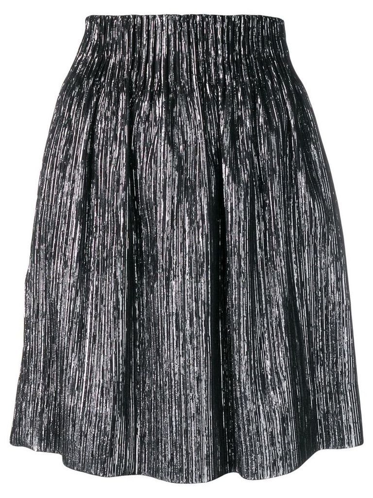 Isabel Marant high-waisted metallic-effect skirt - Black