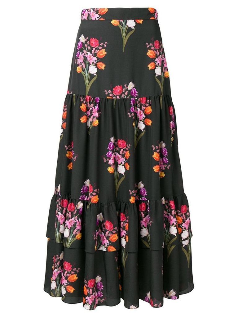 Borgo De Nor Emme floral print skirt - Black