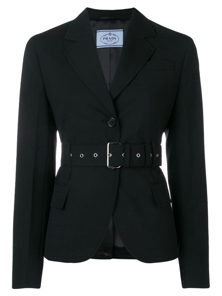 Prada belted suit jacket - Black