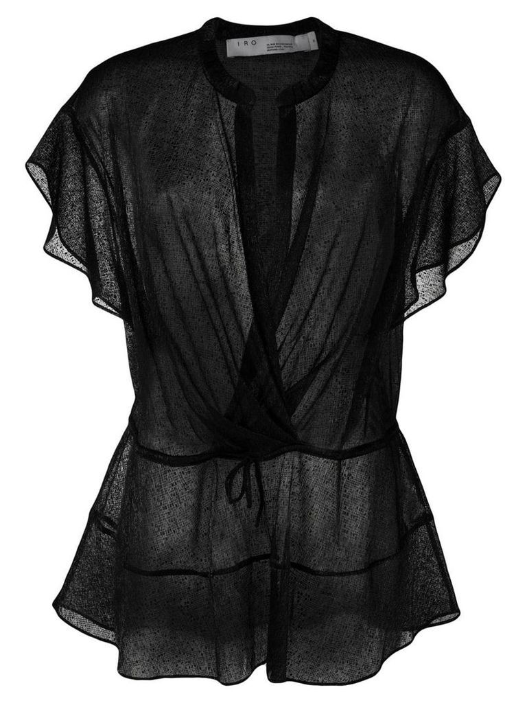 IRO wrap front blouse - Black