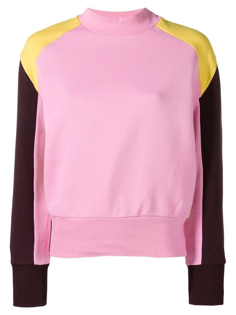 MSGM contrast panels sweatshirt - PINK