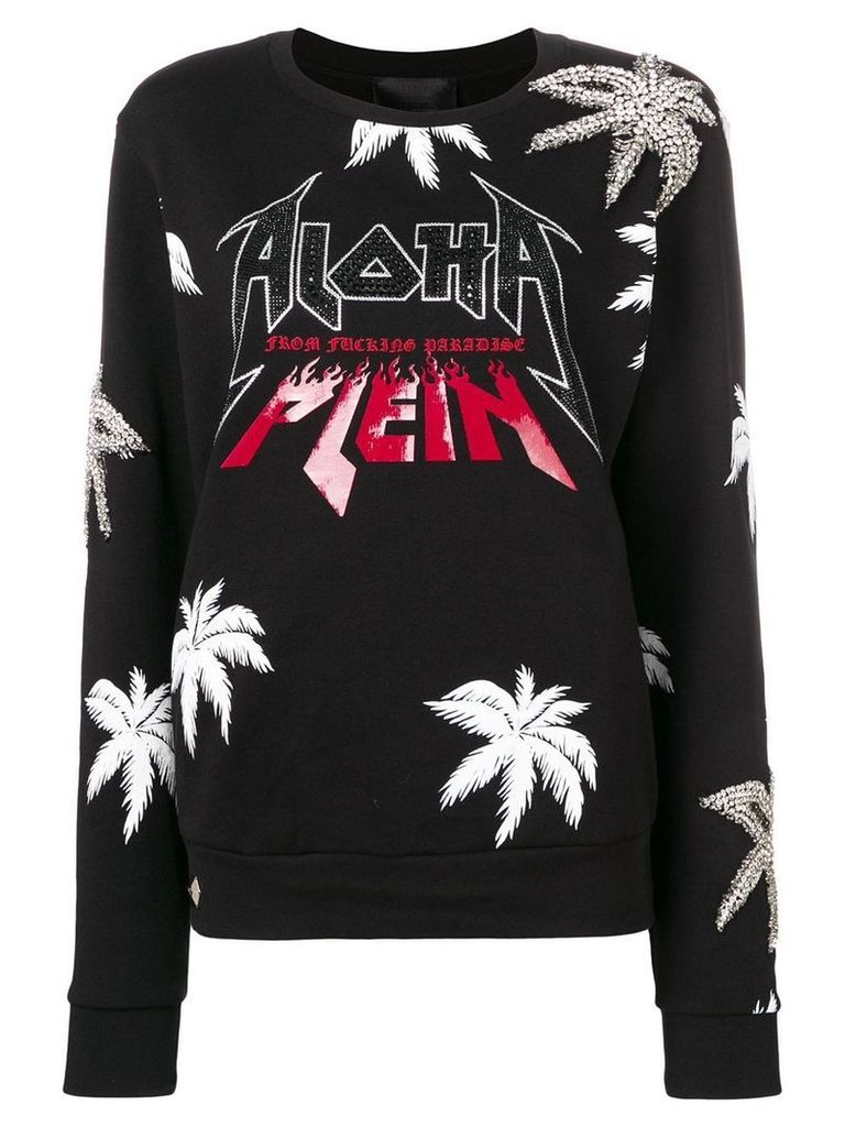 Philipp Plein sweatshirt ls aloha plein - Black