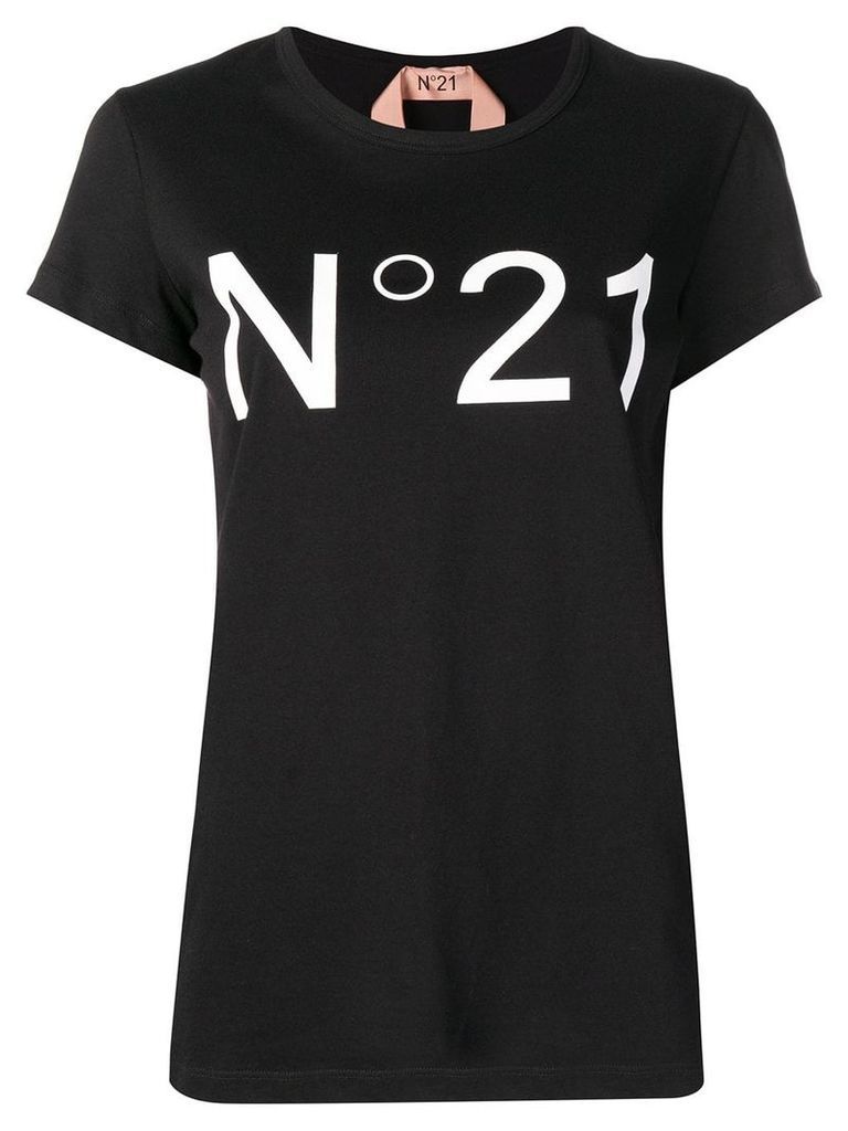 Nº21 logo printed T-shirt - Black