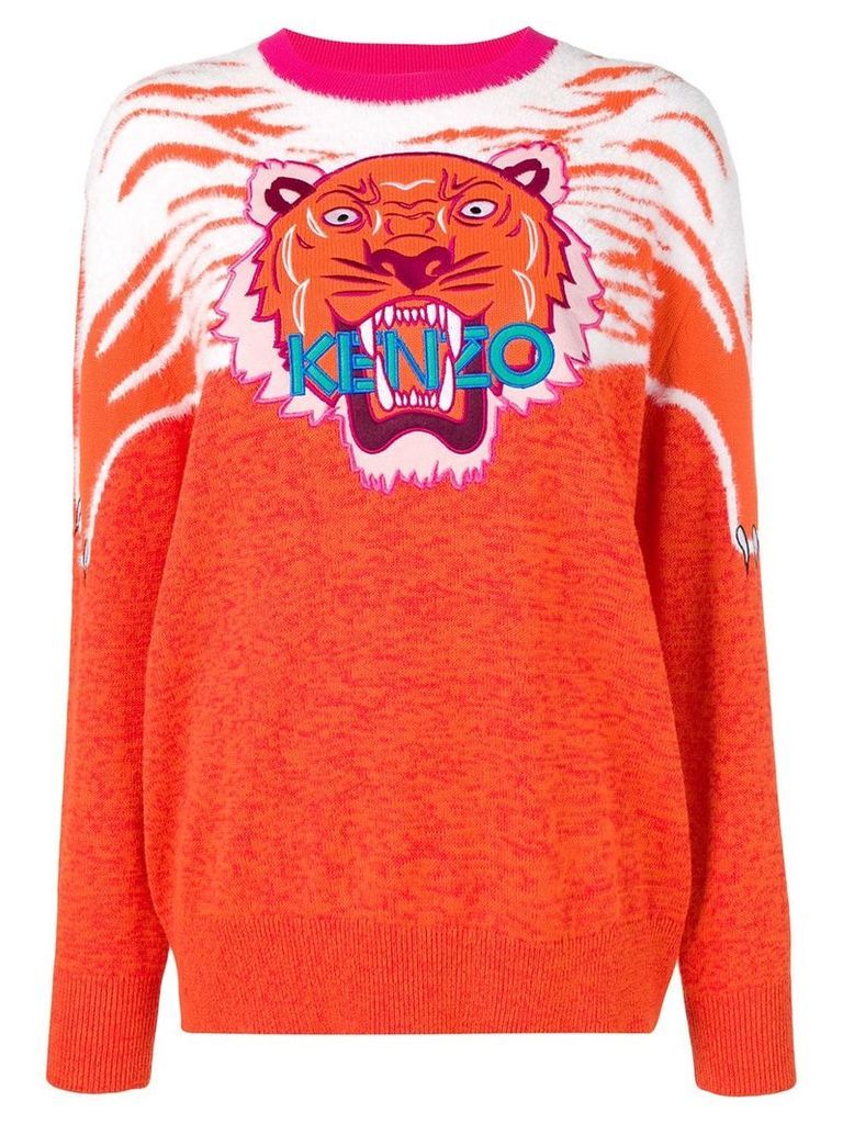Kenzo Perched Tiger sweater - ORANGE