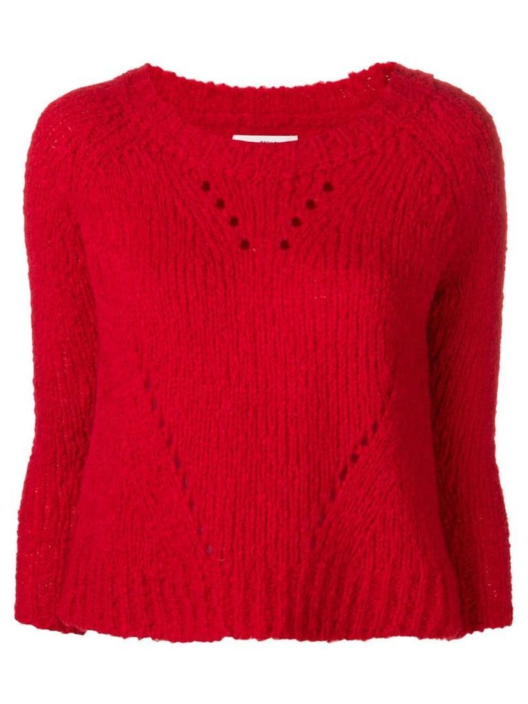 Isabel Marant Étoile cropped knit sweater - Red