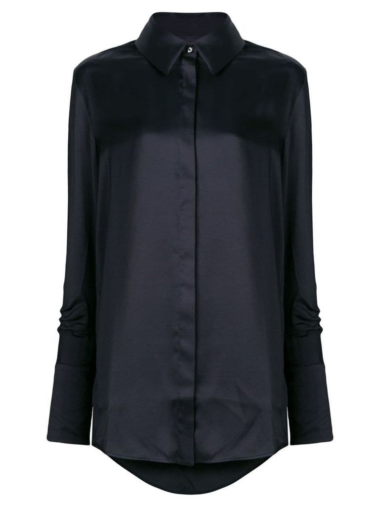 Victoria Victoria Beckham long-sleeve fitted shirt - Black