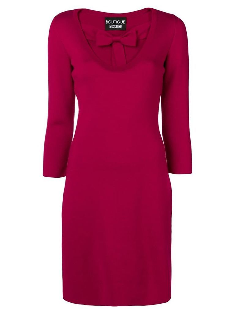 Boutique Moschino front bow dress - PINK