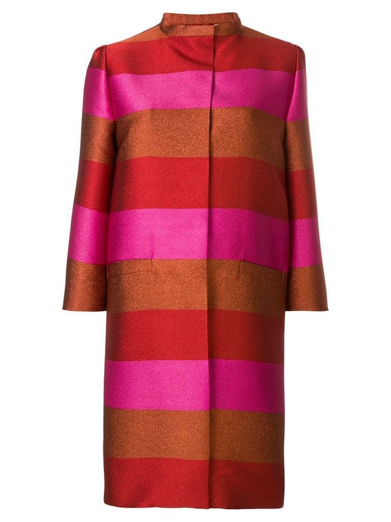 Gianluca Capannolo silk striped coat - Multicolour
