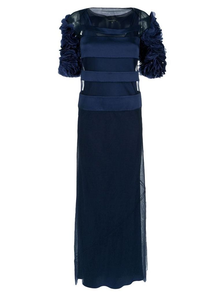 Gloria Coelho panelled gown - Blue