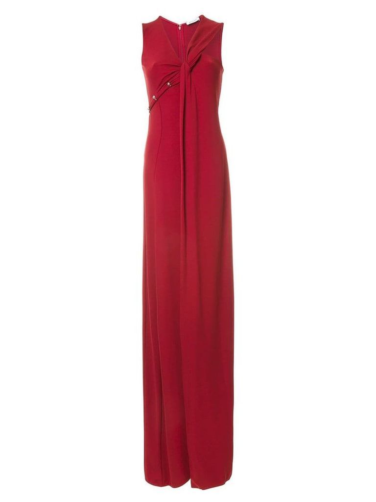 Mugler long gown dress - Red