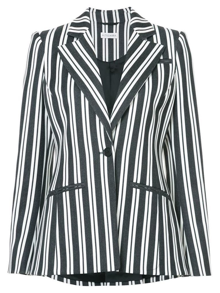 Altuzarra belted striped blazer - Black