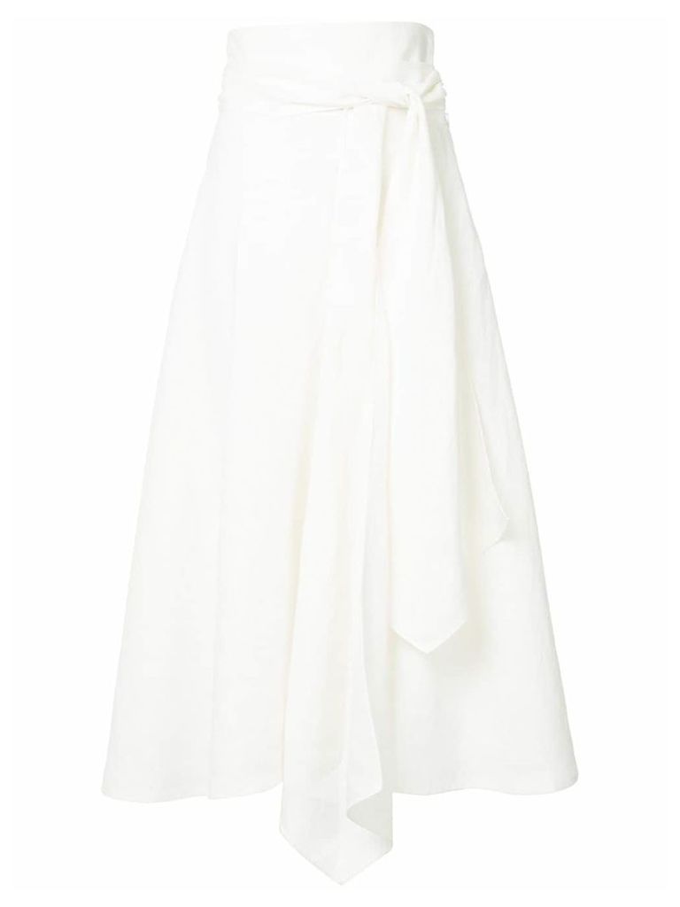 Flow The Label asymmetric high-waisted skirt - White
