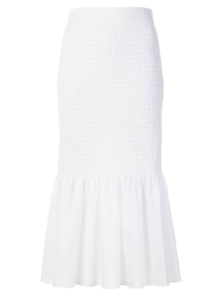 Calvin Klein 205W39nyc smocked skirt - White