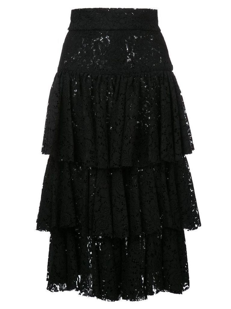 Bambah layered midi skirt - Black