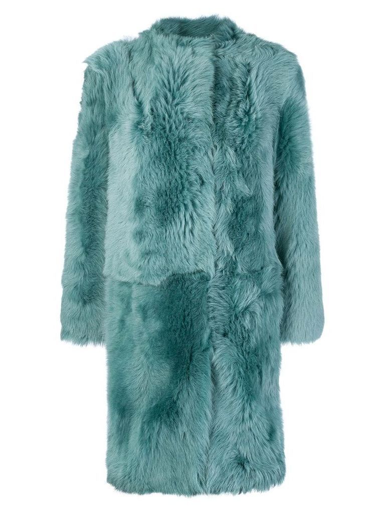 Desa 1972 oversized fur coat - Green