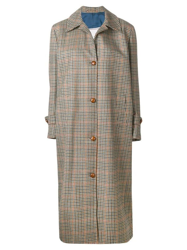 Giuliva Heritage Collection checked button coat - Neutrals