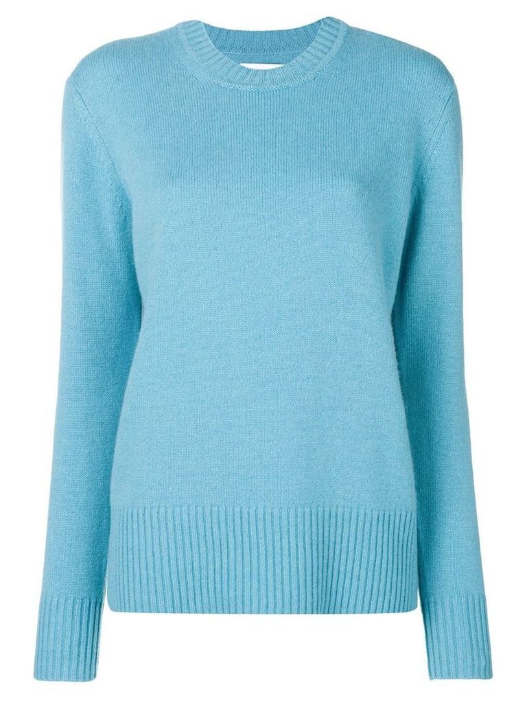 Calvin Klein long-sleeve fitted sweater - Blue