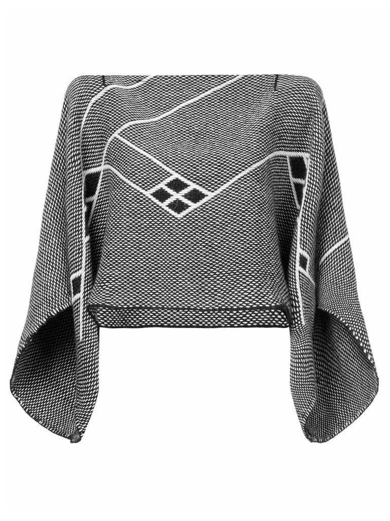 VOZ knitted cropped jumper - Black